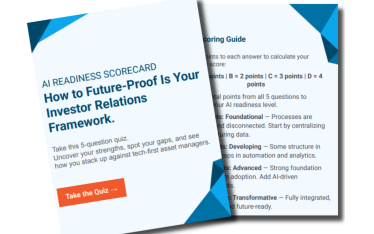 DiligenceVault AI Readiness Scorecard for Asset Managers